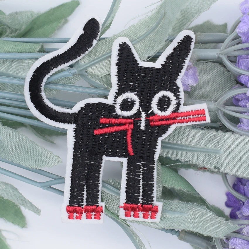 1 шт. нашивки для кошек вышитые в виде животных швейная одежда мотивы горячая