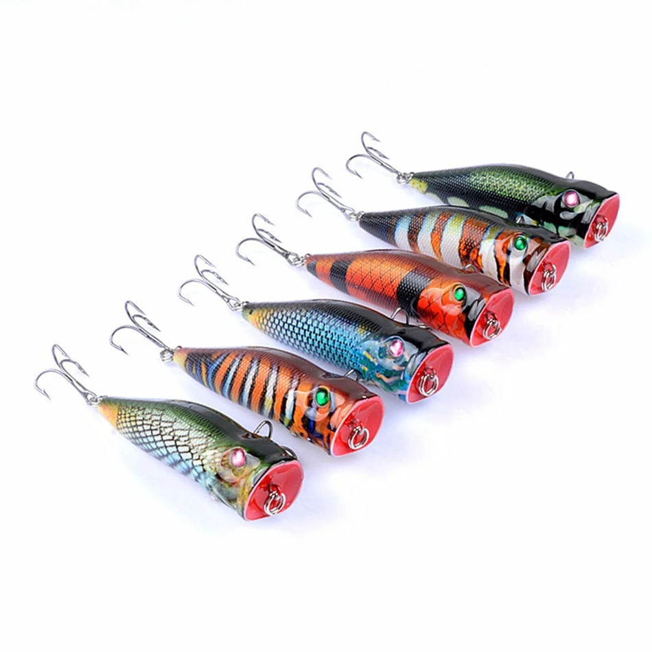 East Rain 7 см 10 4g окрашенные Topwater приманка для пресноводные морские рыболовные