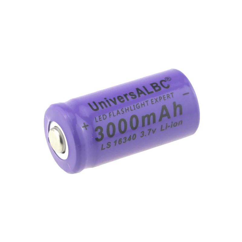 UniversALBC светодиодный фонарик Expert 3000mAh LS 16340 3,7 V Li-Ion 3000mAh литий-ионный аккумулятор 16340 для лазерной ручки