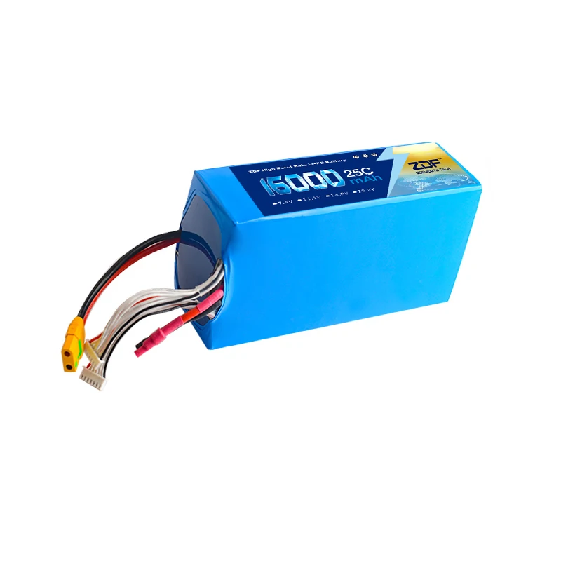 ZDF 44,4 V 16000mAh 25C 12S литиевая полимерная аккумуляторная батарея lipo батарея для DIY RC Дрон БПЛА модель