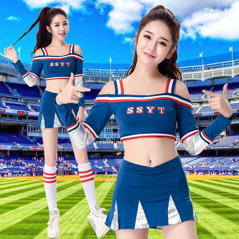 New Adult Women Football Cheerleaders Performance Costumes Sports Clothing European Cup Baby Suit S-XXL DL2082 | Тематическая