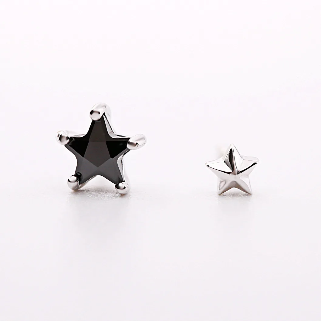 Женские серьги гвоздики из серебра 100% пробы с фианитом|hypoallergenic stud earrings|fashion