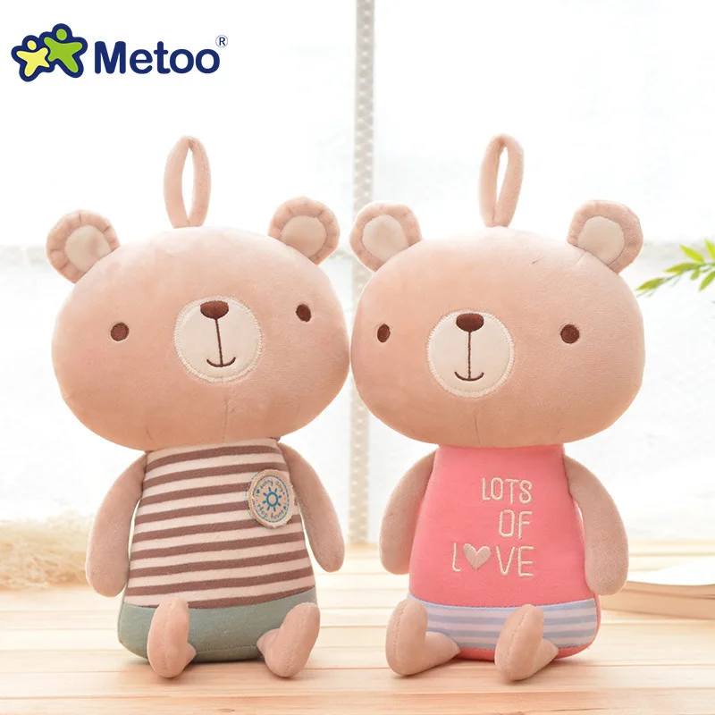 Metoo Симпатичные мягкие плюшевые медведь кролика животных Куклы Игрушечные