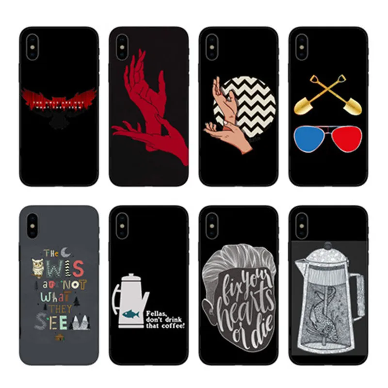 Силиконовый чехол для телефона для Iphone 6X8 7 5 Plus 10 XR XS Max Funda Coque Твин Пикс пожарная ходьба со мной Дейл Купер