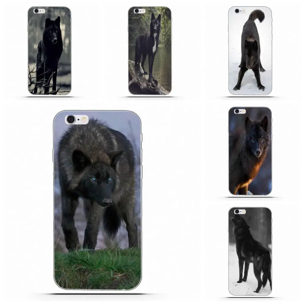 Мягкий ТПУ Лидер продаж для Huawei Honor 4C 5A 5X 6A 6C 6X 7X 9 V8 V10 Mate 7 8 10 P9 P20 Pro Lite Play Cool Animal Black Wolf