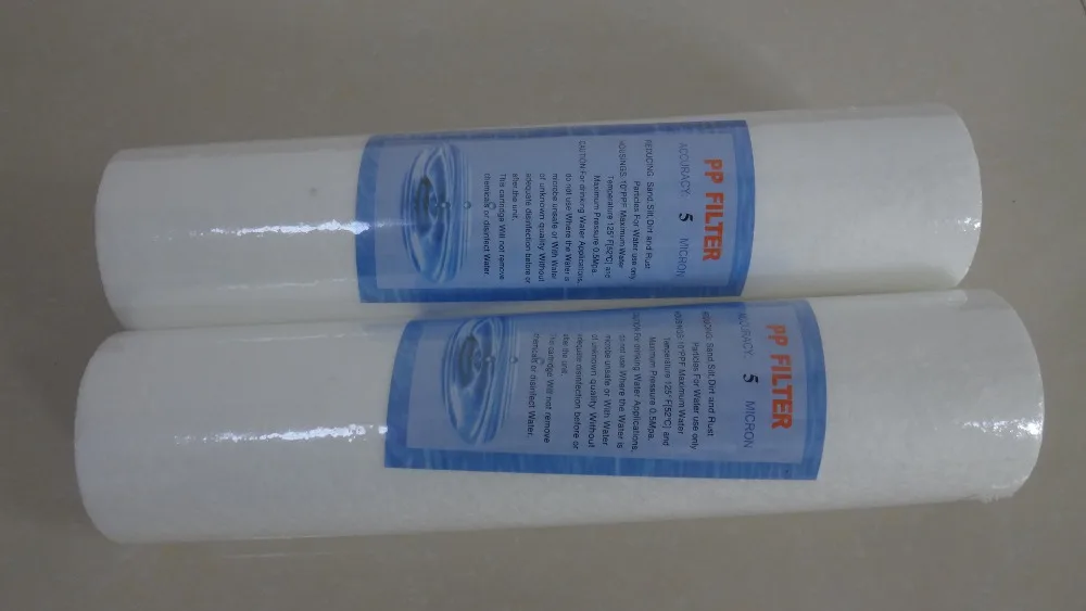 Фильтры для системы обратного осмоса воды 5 микрон фильтры PP 10 дюймов x 2 шт.|filter