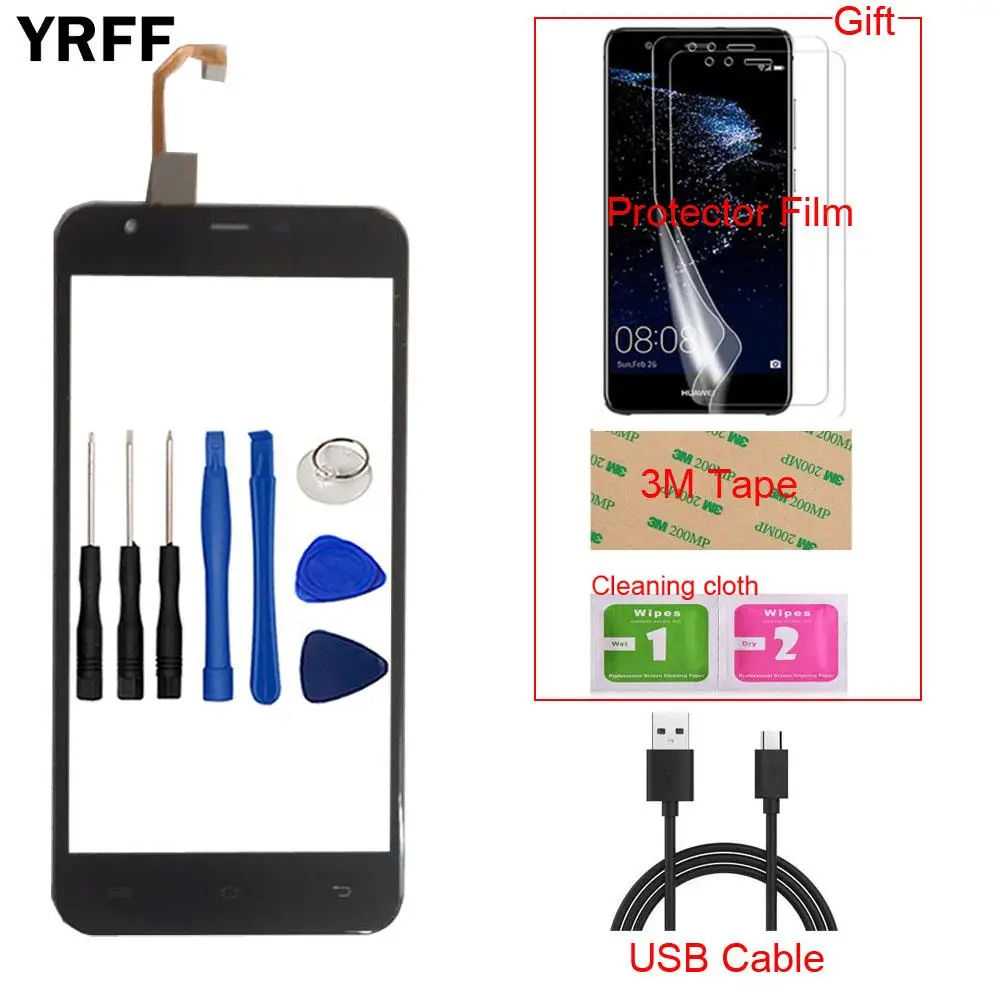 5,5 ''сенсорный экран для мобильного телефона, сенсорный экран для Oukitel U7 Plus, сенсорный экран, дигитайзер, сенсорная панель, инструменты, защитная пленка