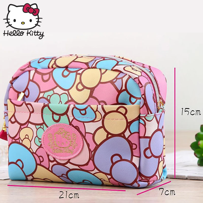 Сумка через плечо с бантом для девочек Hello Kitty 3 сторонняя детская вместительная
