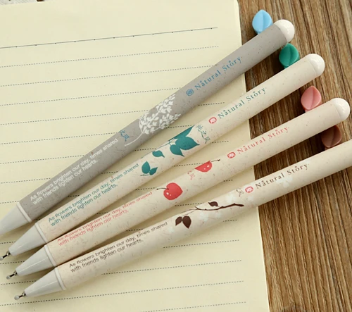 1 шт./лот гелевая ручка с дизайном в виде листьев для фотографий кавайные ручки