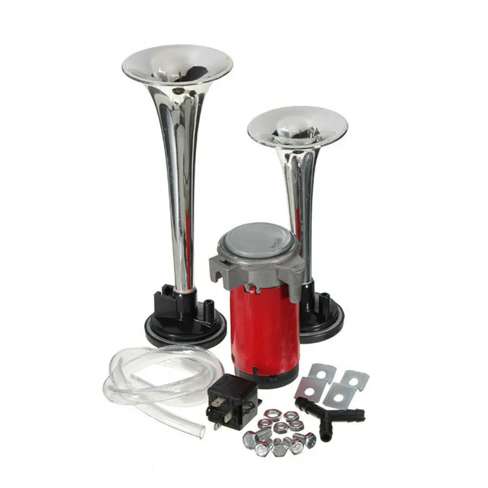 Двухтрубный Воздушный Рог 12В 150дб Автомобиль RV грузовик Поезд Лодка