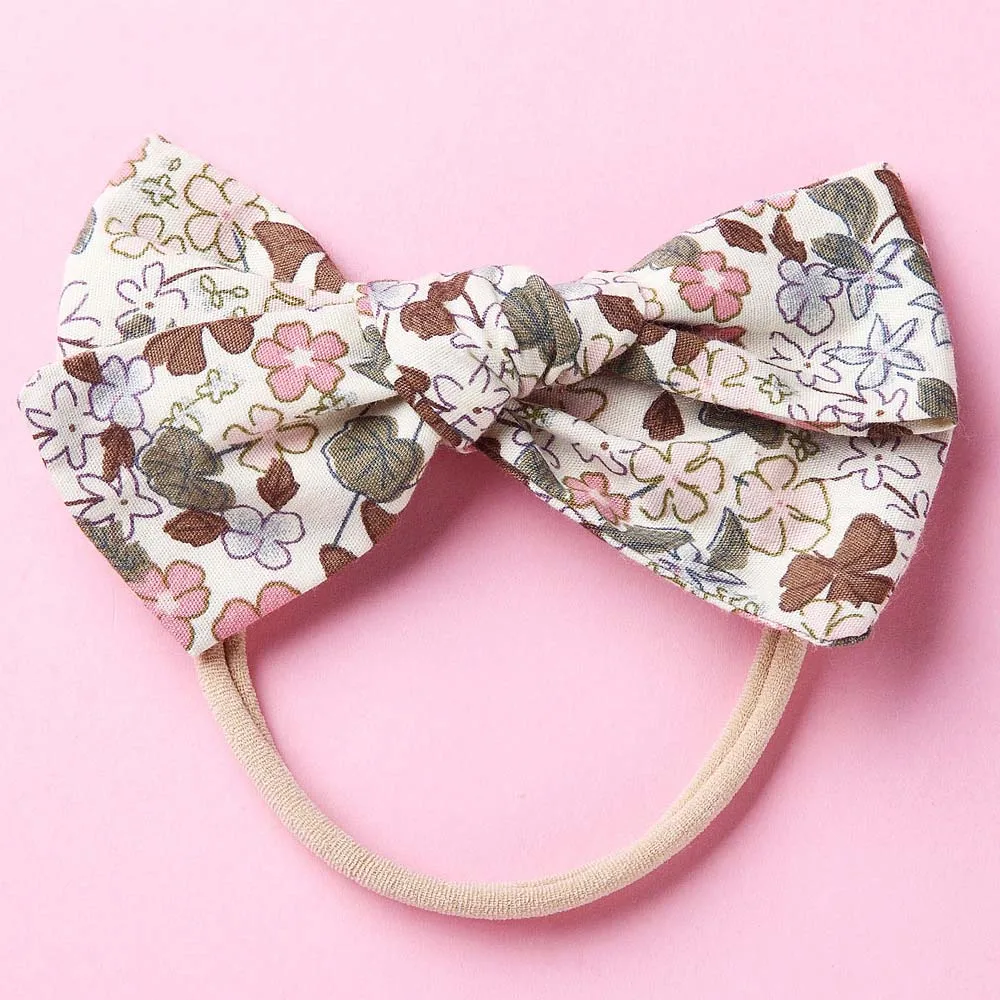 Floral 08 with band Повязки на голову или заколки для волос, аксессуар для волос из ткани для девочек - Цвет: Floral 08 with band