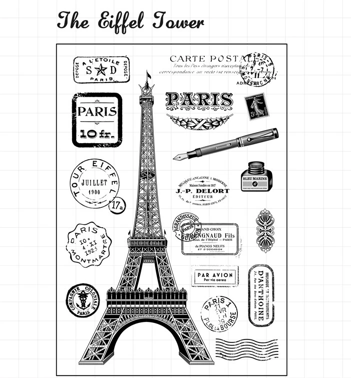 Прозрачная силиконовая печать YPP для рукоделия скрапбукинга/фотоальбома