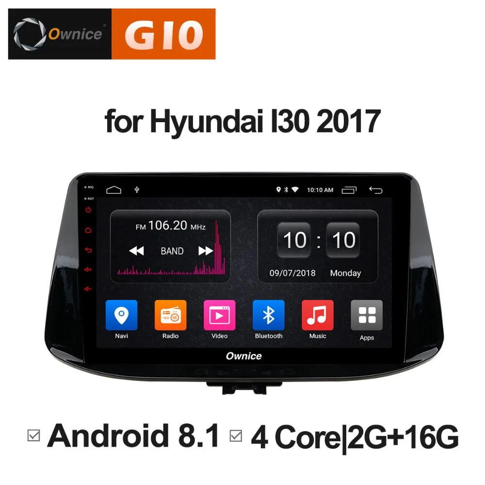Четырехъядерный процессор 2 Гб ОЗУ + 16 ПЗУ 9 дюймов Android 8 1 радио для Hyundai I30 2017