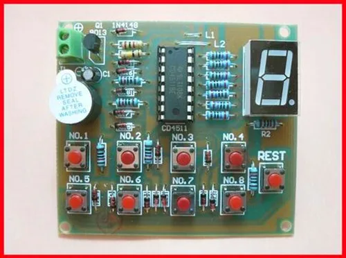 8 Responder/CD4511 электронный комплект/DIY электронные части обучение Конкурс/электронный компонент