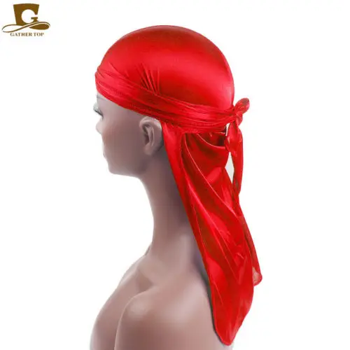 Головной убор Durag пиратская шапка женская гладкая шелковая нейлоновая