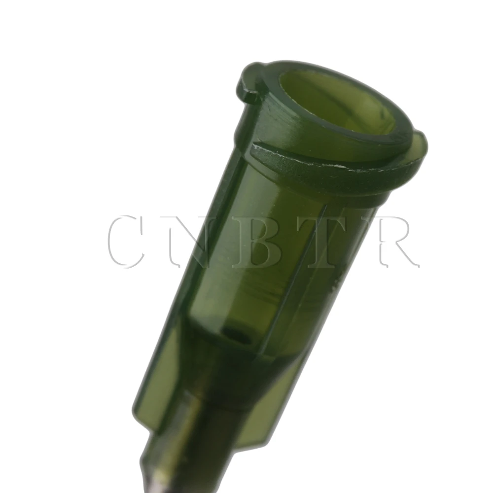 CNBTR 100 шт зеленый промышленный дозатор тупой Наконечник иглы для жидкого клея