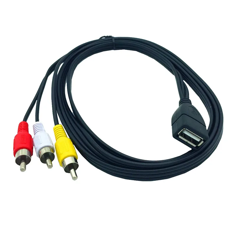 1 5 m USB 2 0 мама к 3 RCA папа видеоадаптер AV практичная фотография для