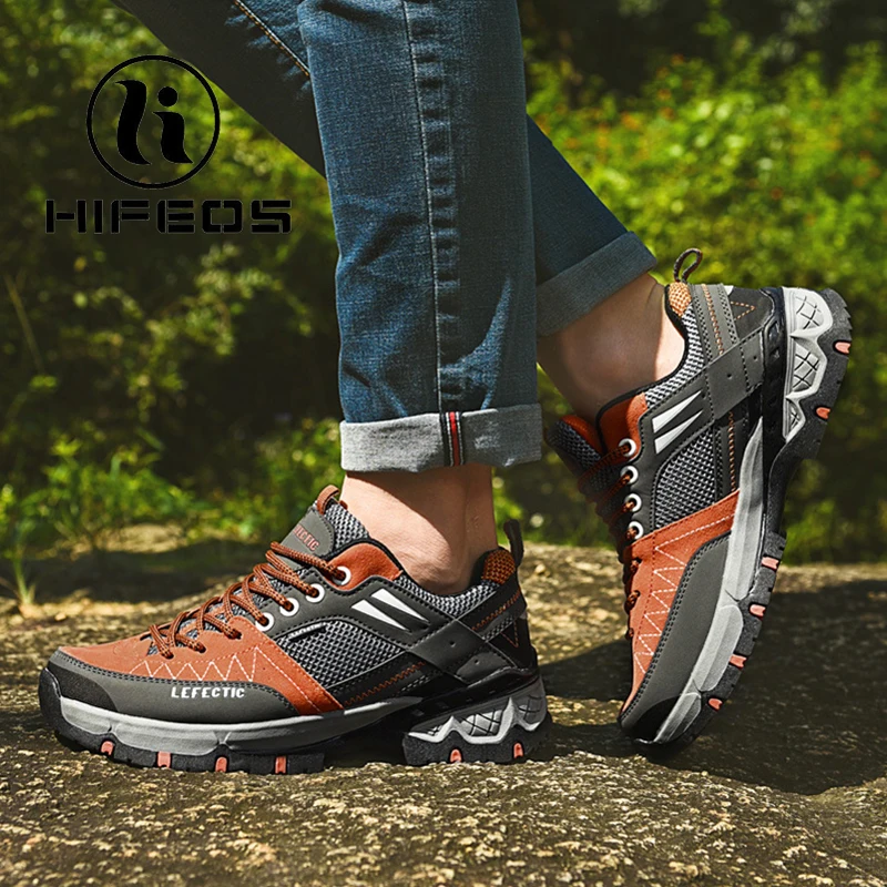 Hifeos 2017 Мужская альпинистская обувь новые осенние и зимние нескользящие