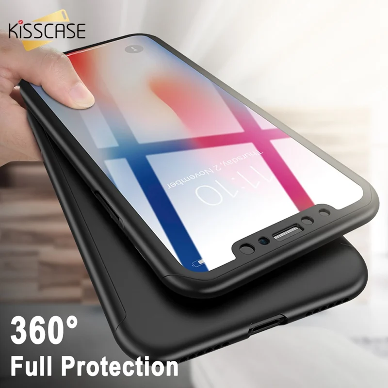 Full Protect Phone Case For Xiaomi Redmi Note 7 6 Pro Tempered Film Cover 4X 5A 5 6A Coverage PC Capa |