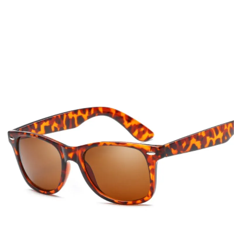 Солнцезащитные очки оверсайз для мужчин и женщин зеркальные вождения мужские