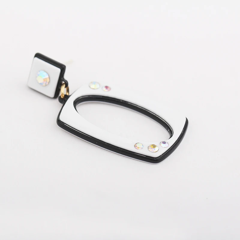 2018 New Fashion Summer Acetate Square Temperament Drop Earrings Elegant Crystal Opal Dangle For Women Girls Sweet Gift | Украшения и