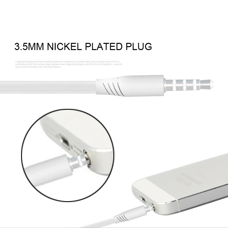 VAORLO оригинальные наушники 3 5 мм с микрофоном спортивные для бега бас телефона