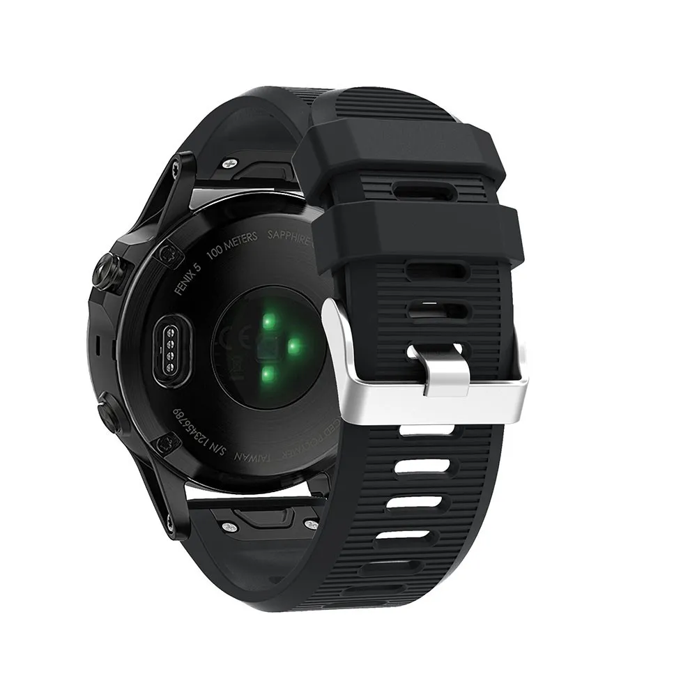 26 мм ремешок для наручных часов Garmin Fenix 3 HR 5X Plus S60 быстросъемный силиконовый Easyfit |