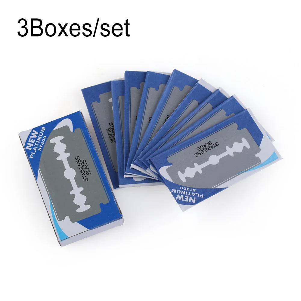 30 шт. Для мужчин сменные лезвия для бритвы Нержавеющая сталь Безопасность
