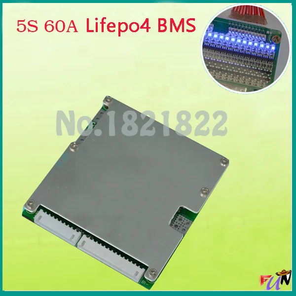 5s 60A lifepo4 16 V 18 26650 18650 BMS PCM Защитная плата для батареи bms pcm с балансировкой