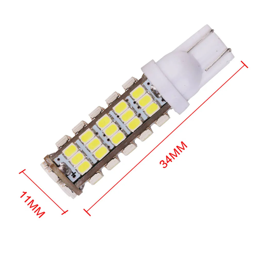 YSY 100 шт. T10 68 светодиодный 1206 SMD СВЕТОДИОДНЫЙ Автомобильный W5W 68smd 3020 194 927 161 боковой