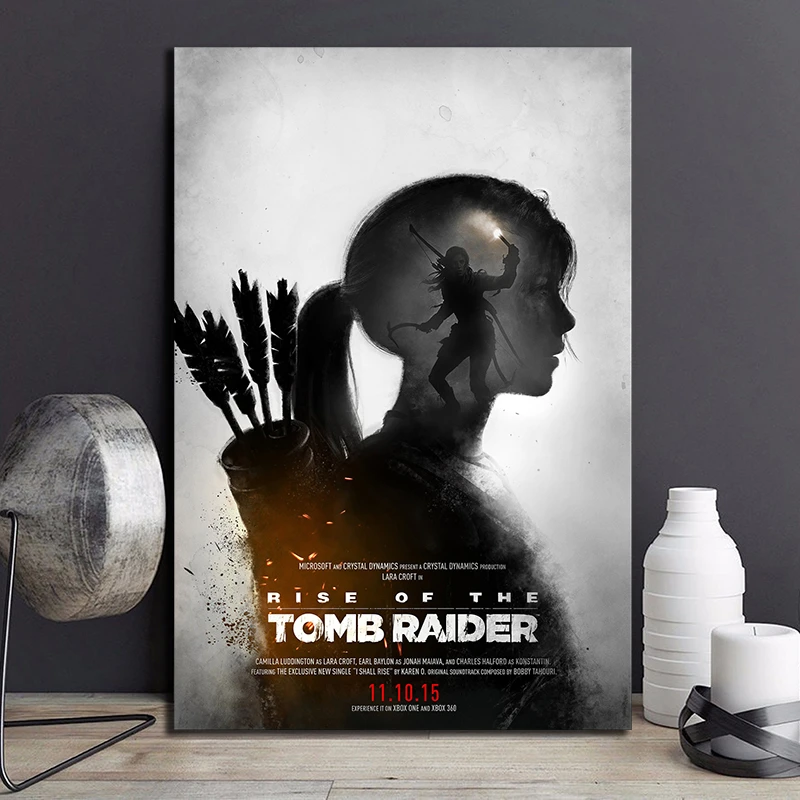 Я подниму плакаты Tomb Raider Rise фильм живопись и принты декоративная настенная