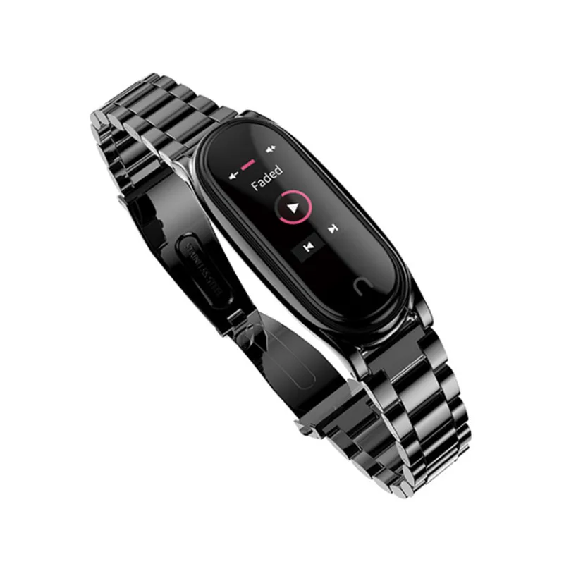 Ремешок Mijobs для Xiaomi Mi Band 4 браслет смарт часов 3/4 металлические браслеты из
