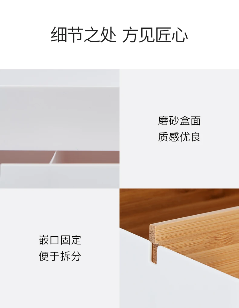 ZEN'S бамбуковый органайзер для макияжа с ящиком, разделенный отсек, органайзер для хранения стола