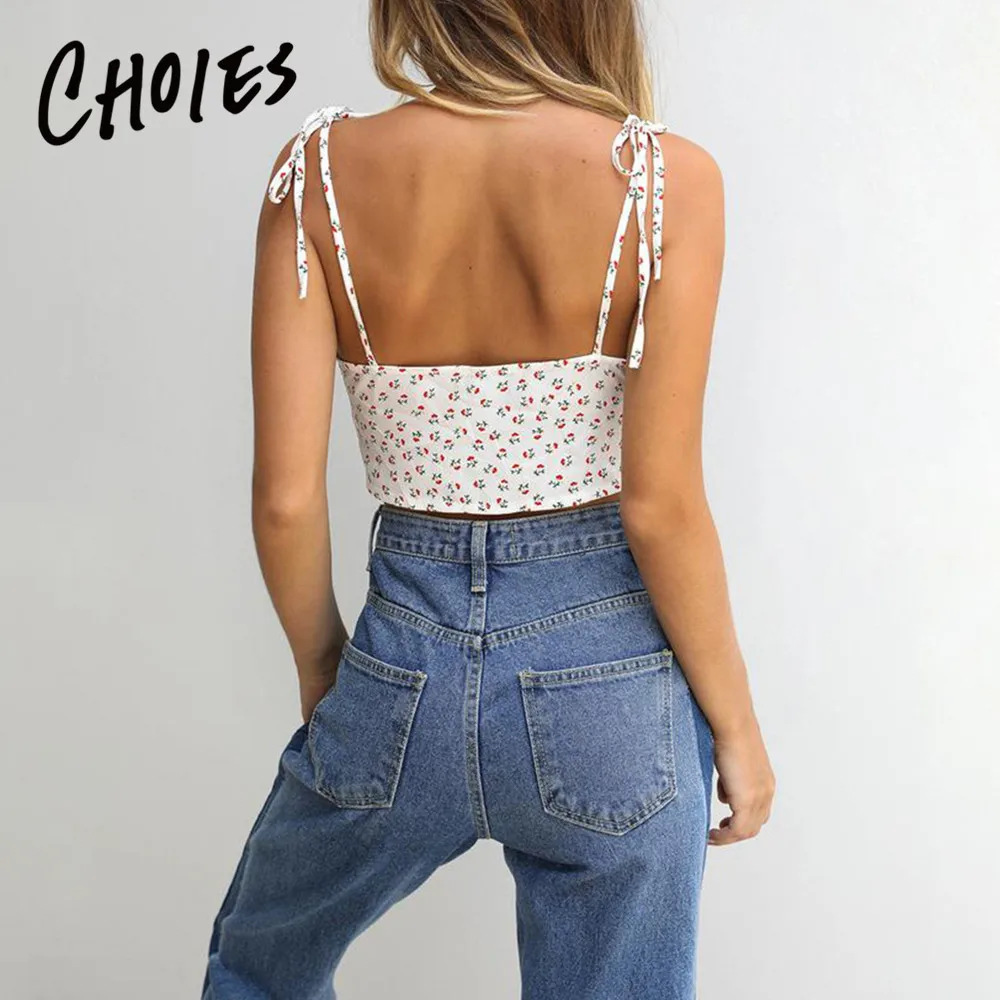 Белый v образный вырез галстук бабочка с цветочным рисунком спереди женский