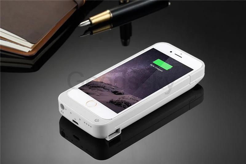 4200 мА/ч 5S чехол для зарядного устройства для iPhone 5C 5 5S SE USB внешний аккумулятор с подставкой Чехол для внешнего аккумулятора запасная зарядка задняя крышка