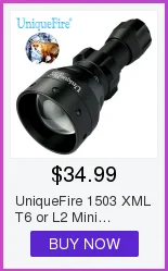 UniqueFire 1508 T50 фонарик корпус без светодиодов и водителя 50 мм выпуклая линза черный подходит для 850NM/940NM