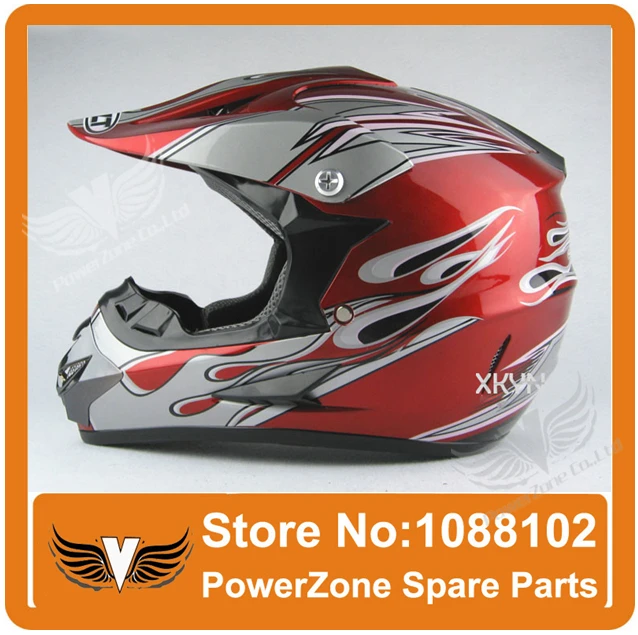 OFF ROAD MOTORCYCLES HELMET DIRT BIKE MOTOCROSS Helmet With Flame Graphics DOT APPROVED Free Shipping | Автомобили и мотоциклы