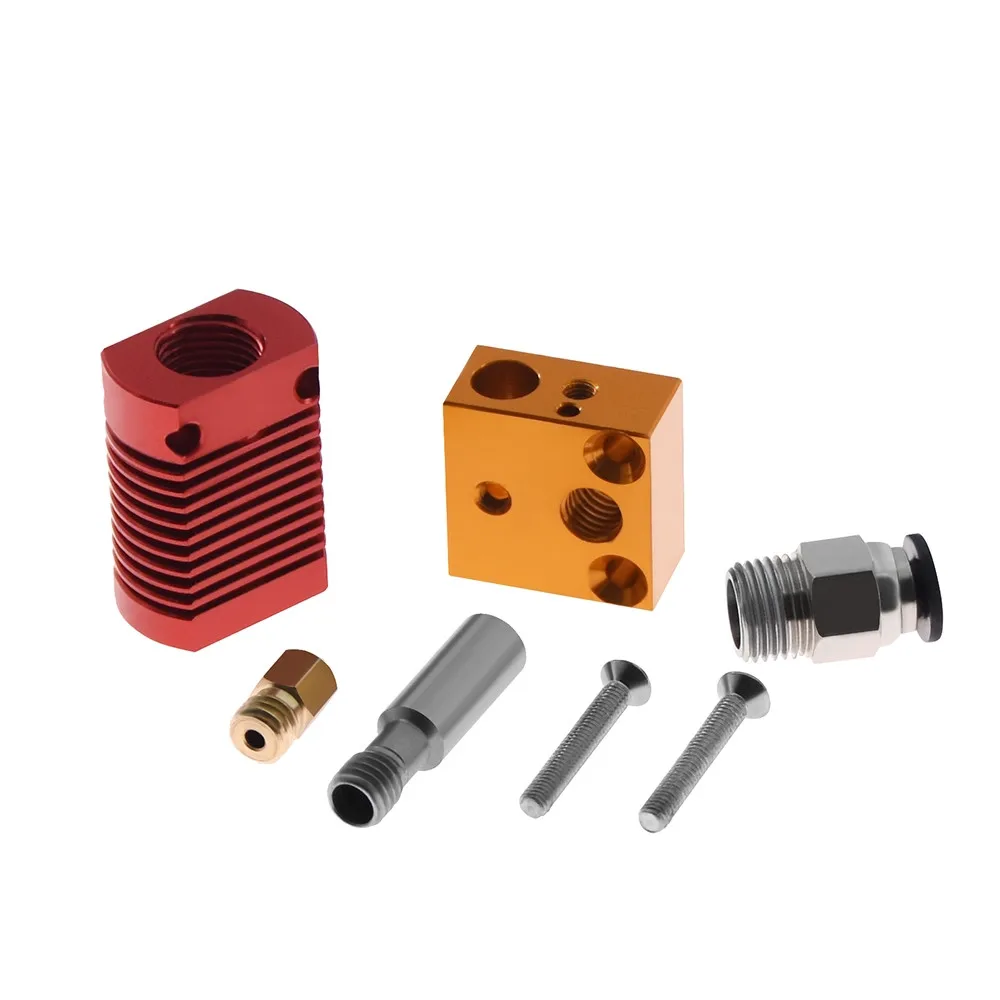 Funssor Creality CR 10/Ender hotend kit для 10S 3D принтер MK10 Экструзионная ПТФЭ трубка 0 4 мм сопло с