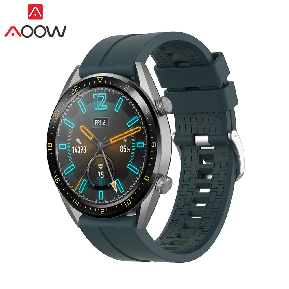 22 мм силиконовый ремешок для часов huawei Watch GT 2 Active/элегантный 42 мм 46 мм Honor Watch волшебный, резиновый спортивный браслет