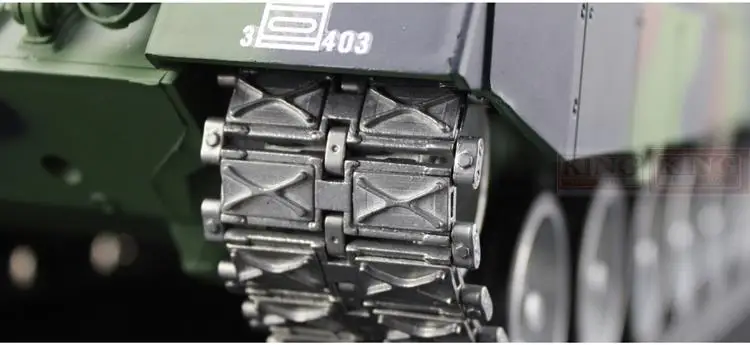 Heng Long 1/16 Германия Леопард 2A6 зеленый RC Танк Ultimate металлическая Версия с дымом
