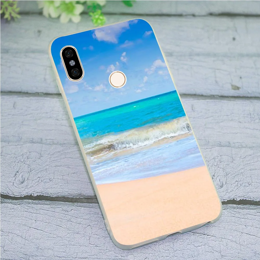 Мягкий ударопрочный чехол из ТПУ для телефона Redmi Note 5 Pro Ocean Sea 4X A2 A1 4A Plus 5A Prime 6A 7 6