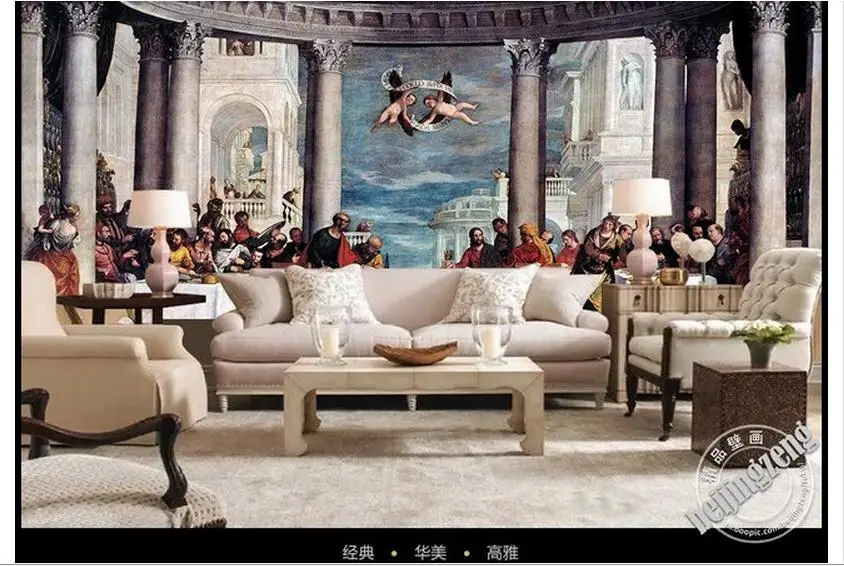 Индивидуальные 3d фото обои ТВ фрески широкие фотообои &ltв Симоне фарисеи