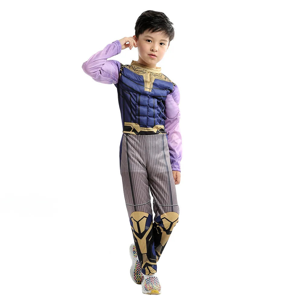 New Avengers 4 Iron Man Thanos Hulk Costume Cosplay Adult Kids Endgame Superhero for Boy Halloween | Тематическая одежда и