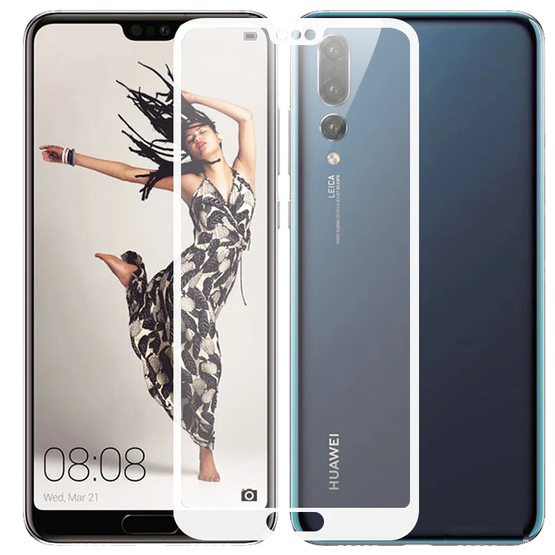 Для huawei P20 облегченное закаленное стекло MOFI P20 Защитное стекло для экрана huawei P20 pro Полное покрытие стекло P20plus закаленное стекло 2.5D - Цвет: white