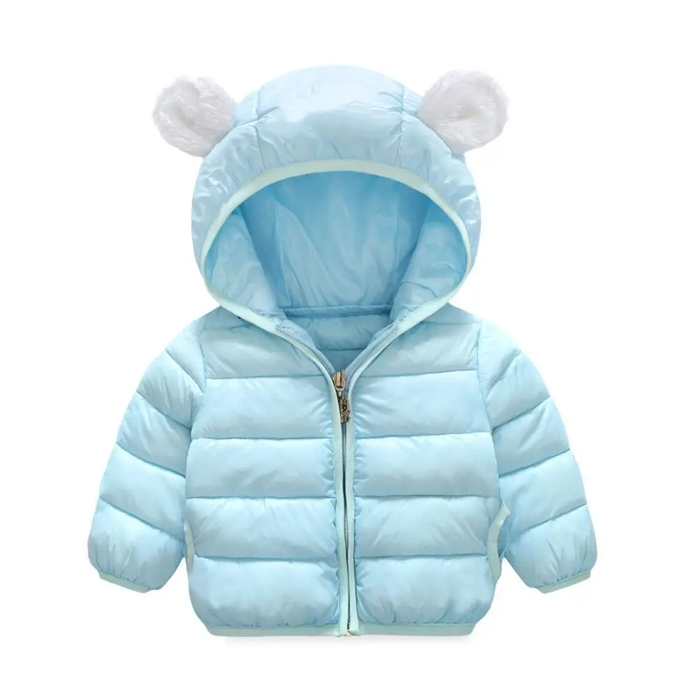 Blue LZH/куртка для маленьких мальчиков; коллекция года; сезон осень-зима; куртка для девочек; пальто; детская теплая верхняя одежда с капюшоном; пальто для девочек; куртки; детская одежда - Цвет: Blue