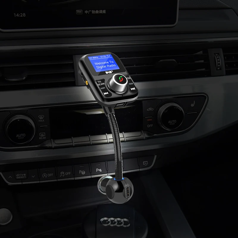 Nulaxy FM Bluetooth передатчик приемник DAB Handsfree автомобильный комплект с ЖК дисплеем