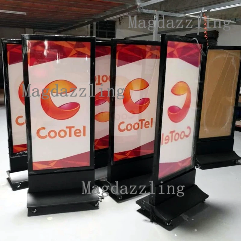 Уличный двухсторонний СВЕТОДИОДНЫЙ лайтбокс 60x120 см с питанием от батареек для