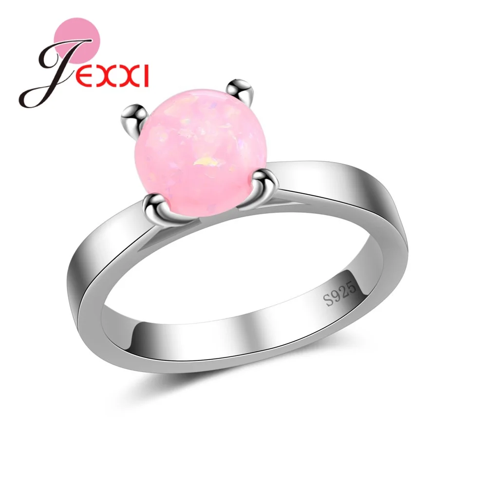 

Lovely Romantic Prong Setting 925 Sterling Silver Opal Big Promotions Women Girl Birthday Gift Wedding Engagement Jewelry