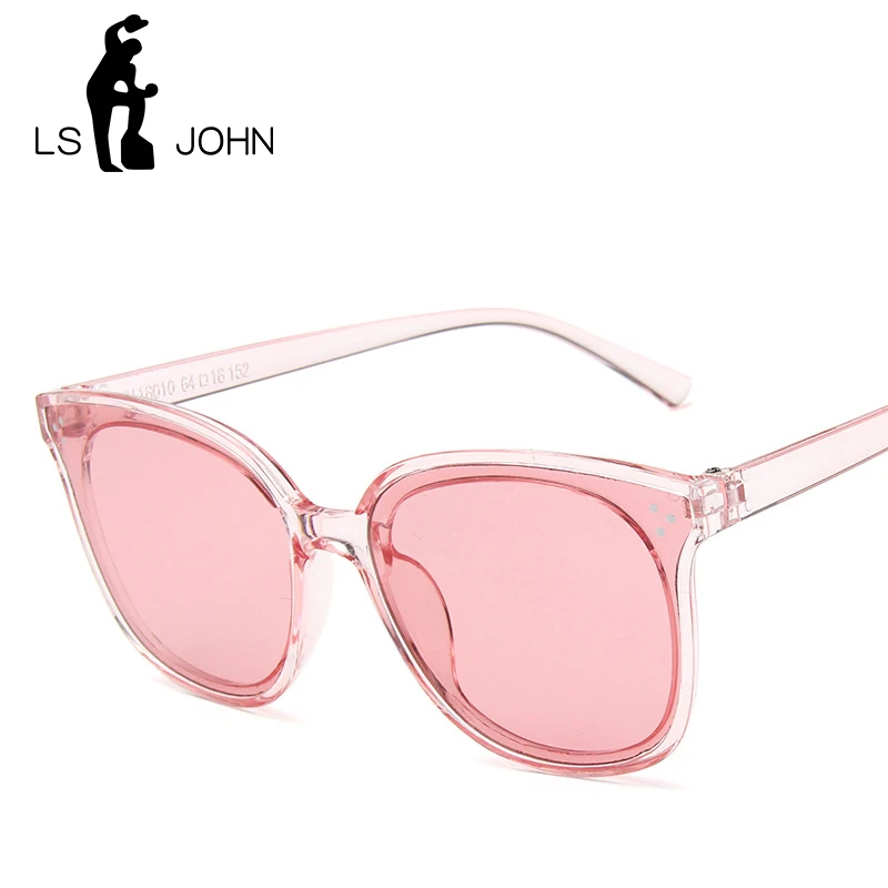 LS JOHN, кошачий глаз, золотые солнцезащитные очки, мужские, оттенки, зеркальные, женские, квадратные, солнцезащитные очки для женщин, покрытие oculos, модные брендовые очки, UV400