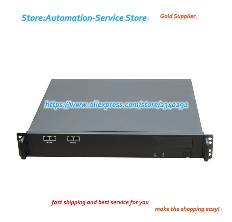 

J350 1.5U Firewall Chassis Soft Routing Chassis 350 Long Ports ROS Chassis LCD Screen